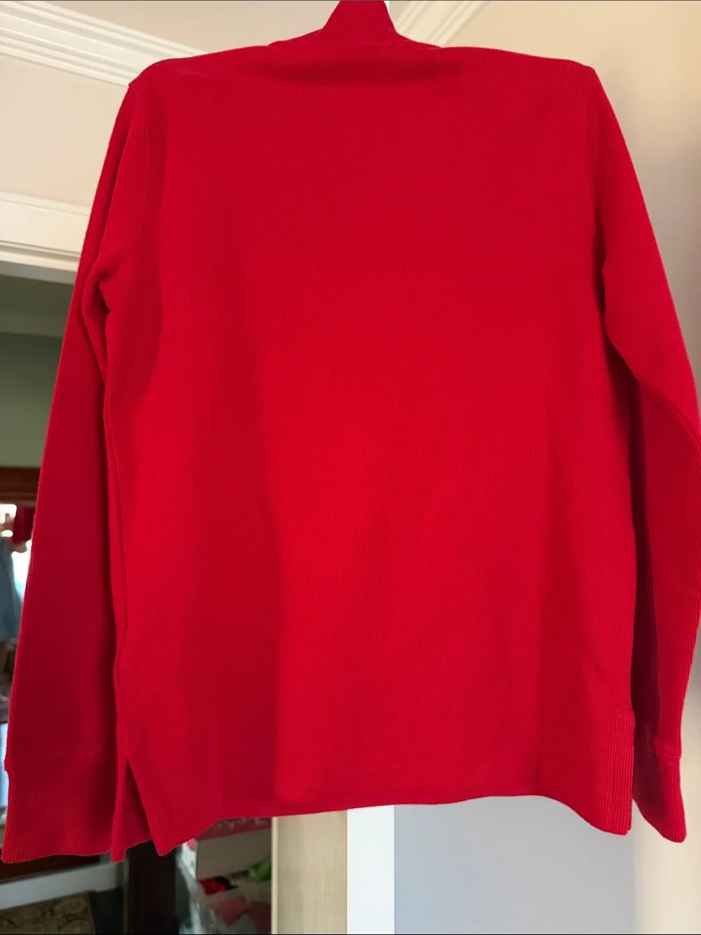 POLO Ralph Lauren  Boys' Quarter-Zip Cotton Pullover, Red (Size 10-12)